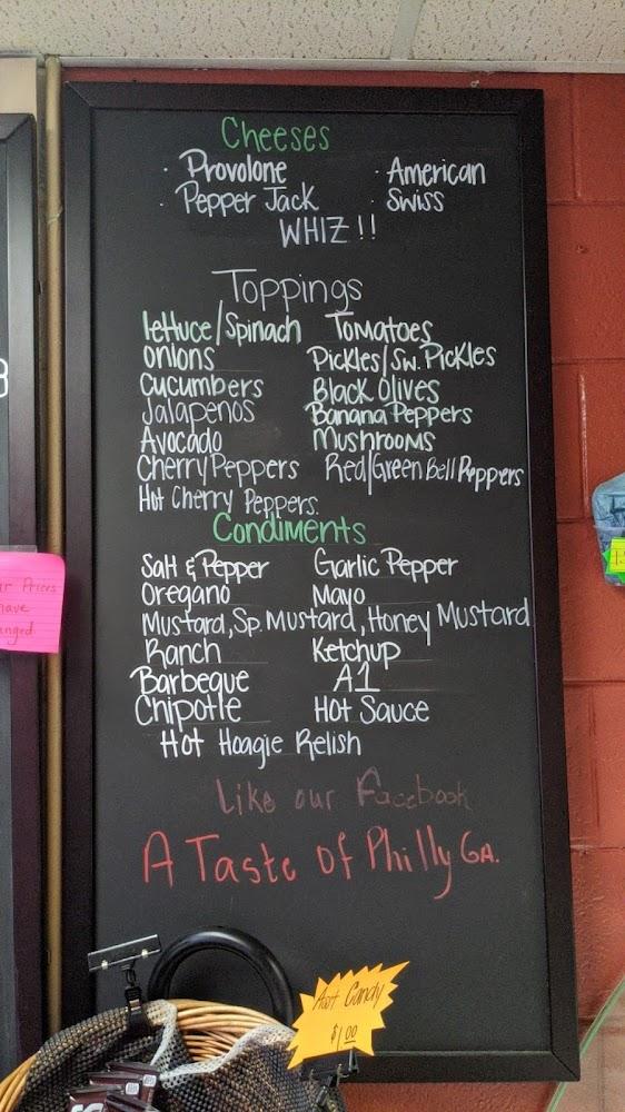 A Taste of Philly Menu image 1